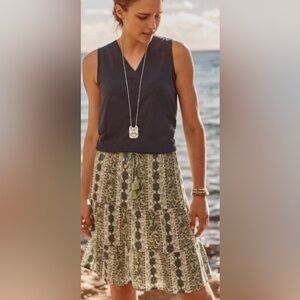 J Jill Riviera Skirt, Mojito Stripe, Size Small, EUC!